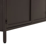 Exhibit 3dyra glerskápur dark brown