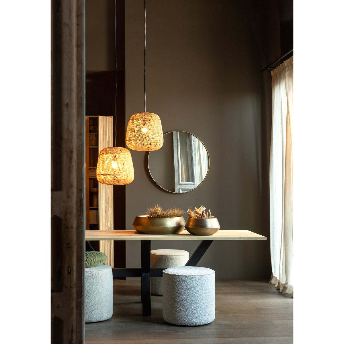 Doutzen spegill gull 80cm