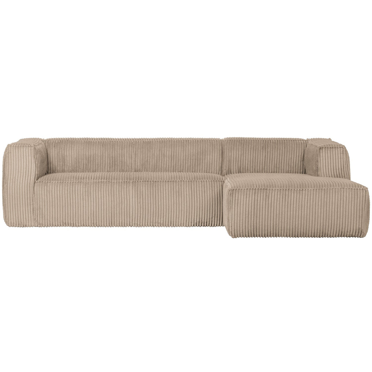 Bean corner sofa right hefty ribcord
