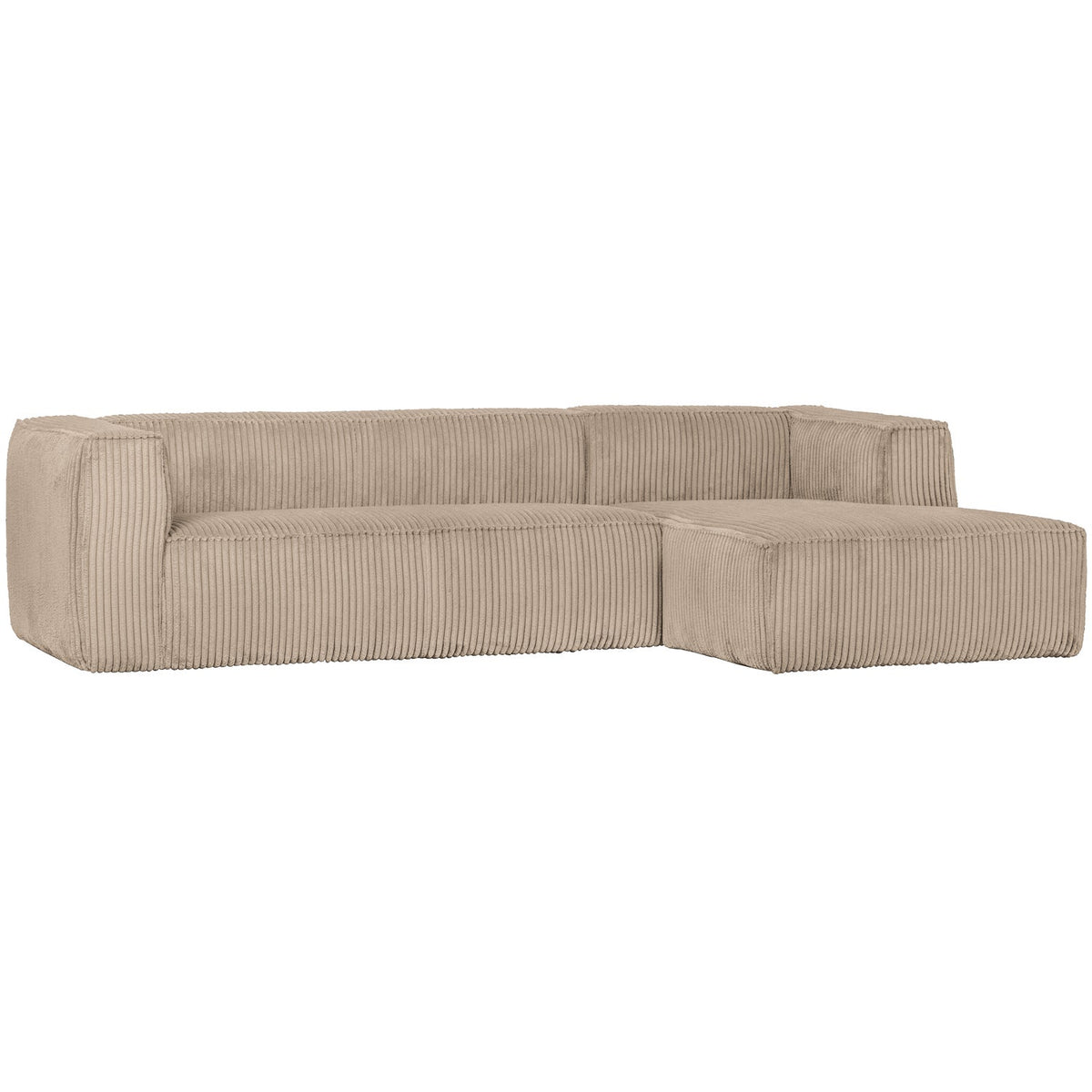 Bean corner sofa right hefty ribcord