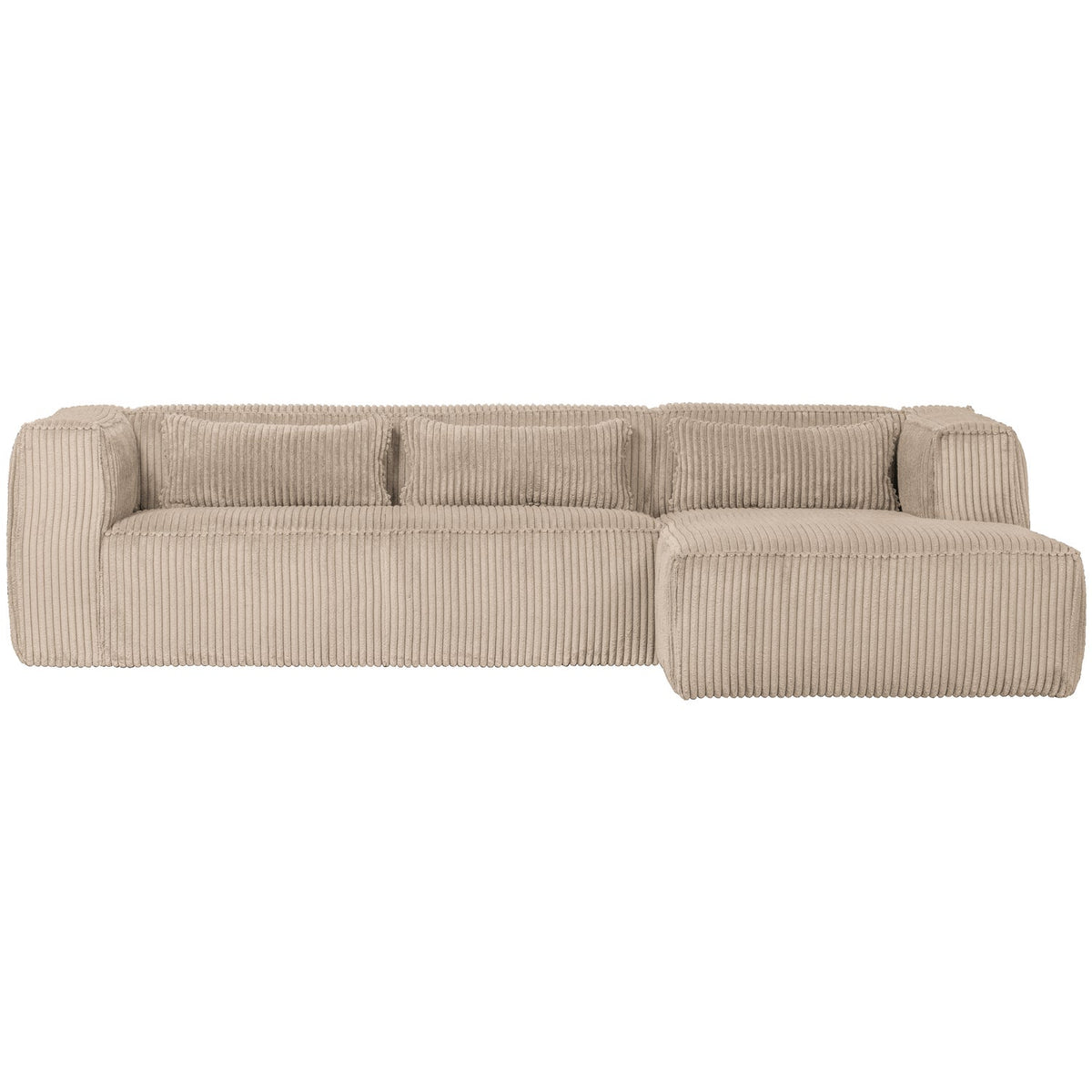 Bean corner sofa right hefty ribcord