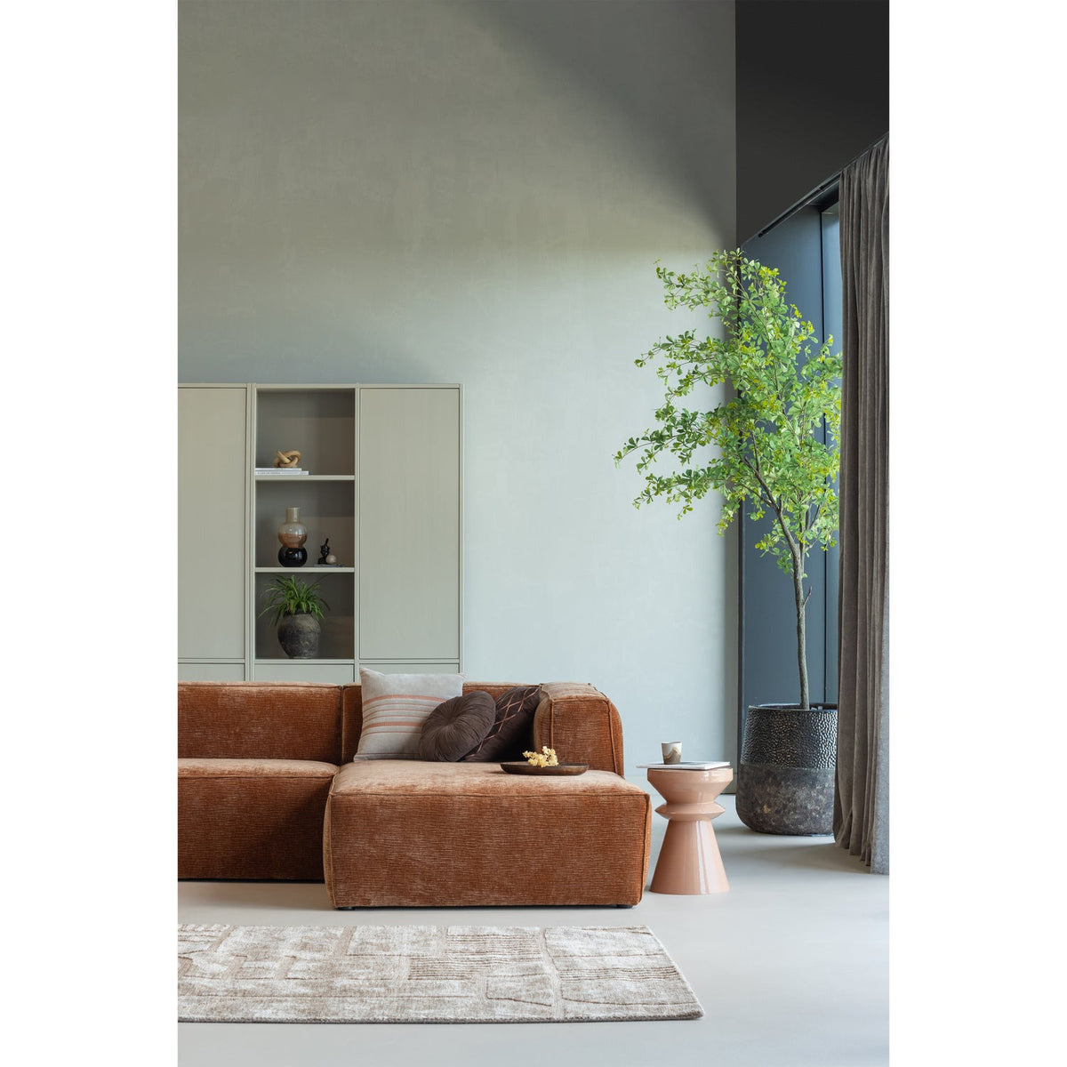 Fedde hliðarborð old pink