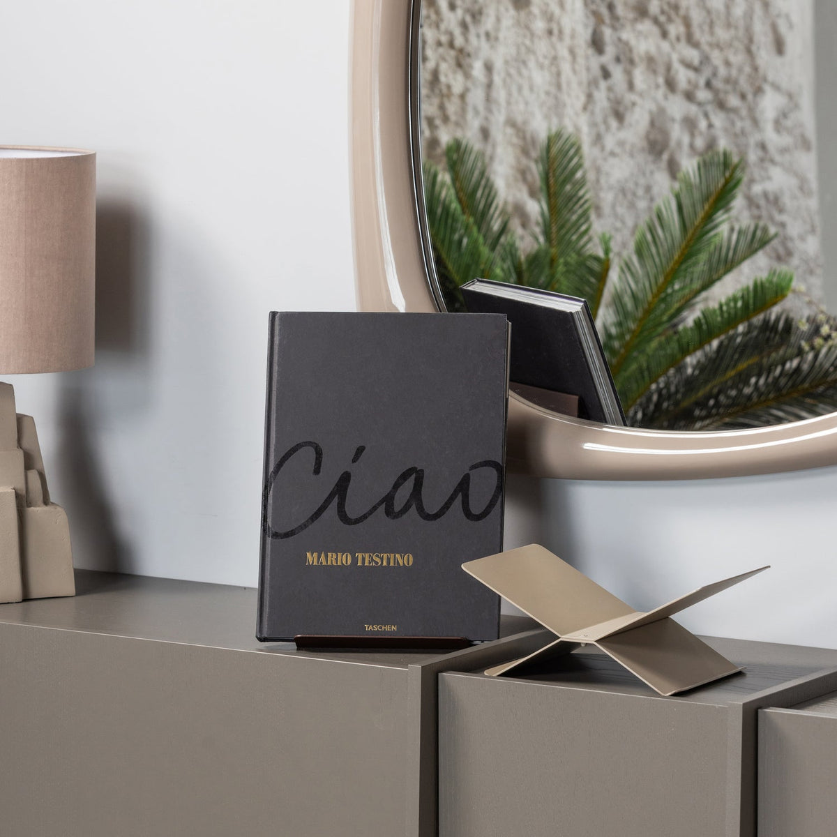 Brook bókastandur sand