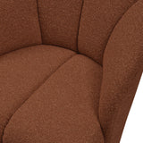 Mojo hægindastóll bouclé rust brown melange