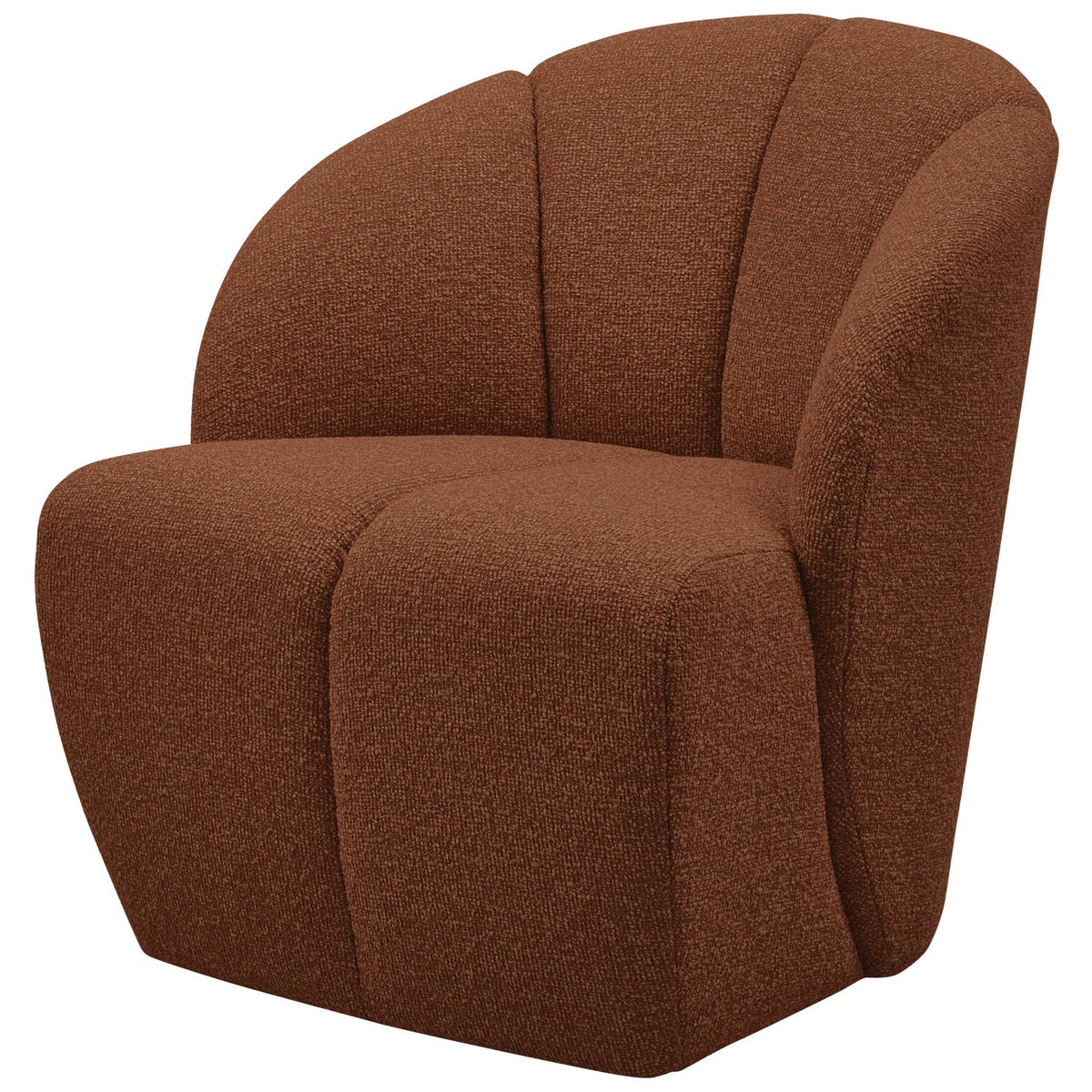 Mojo hægindastóll bouclé rust brown melange