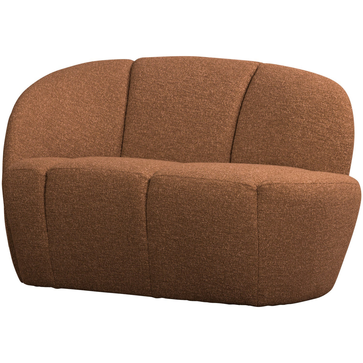 Mojo sófi vinstri bouclé rust brown melange