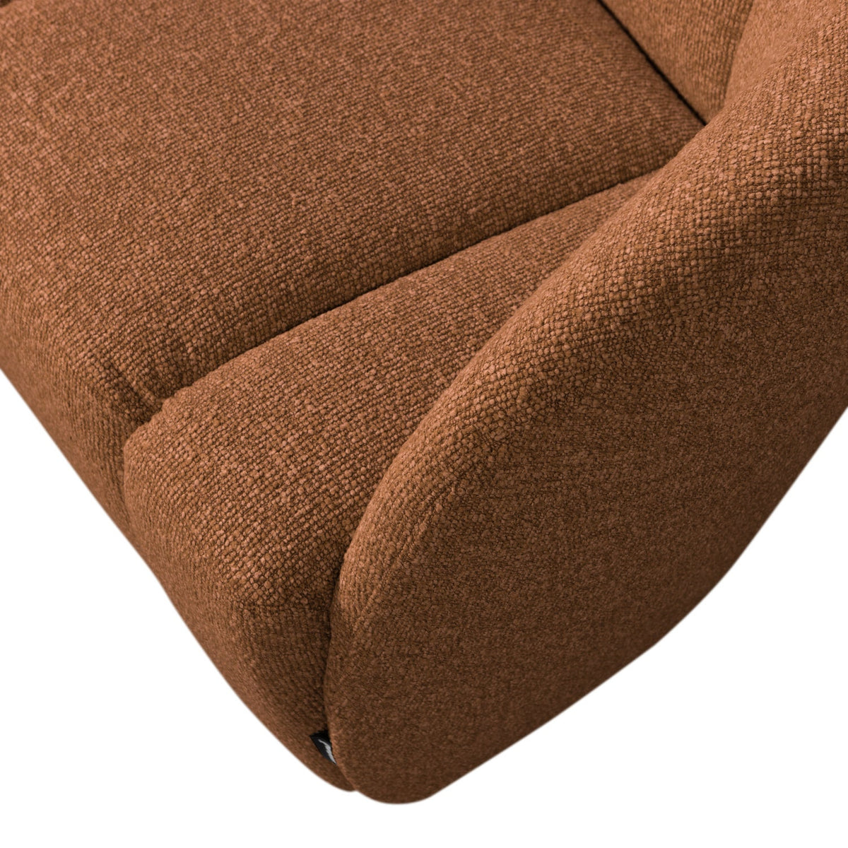 Mojo sófi hægri bouclé rust brown melange