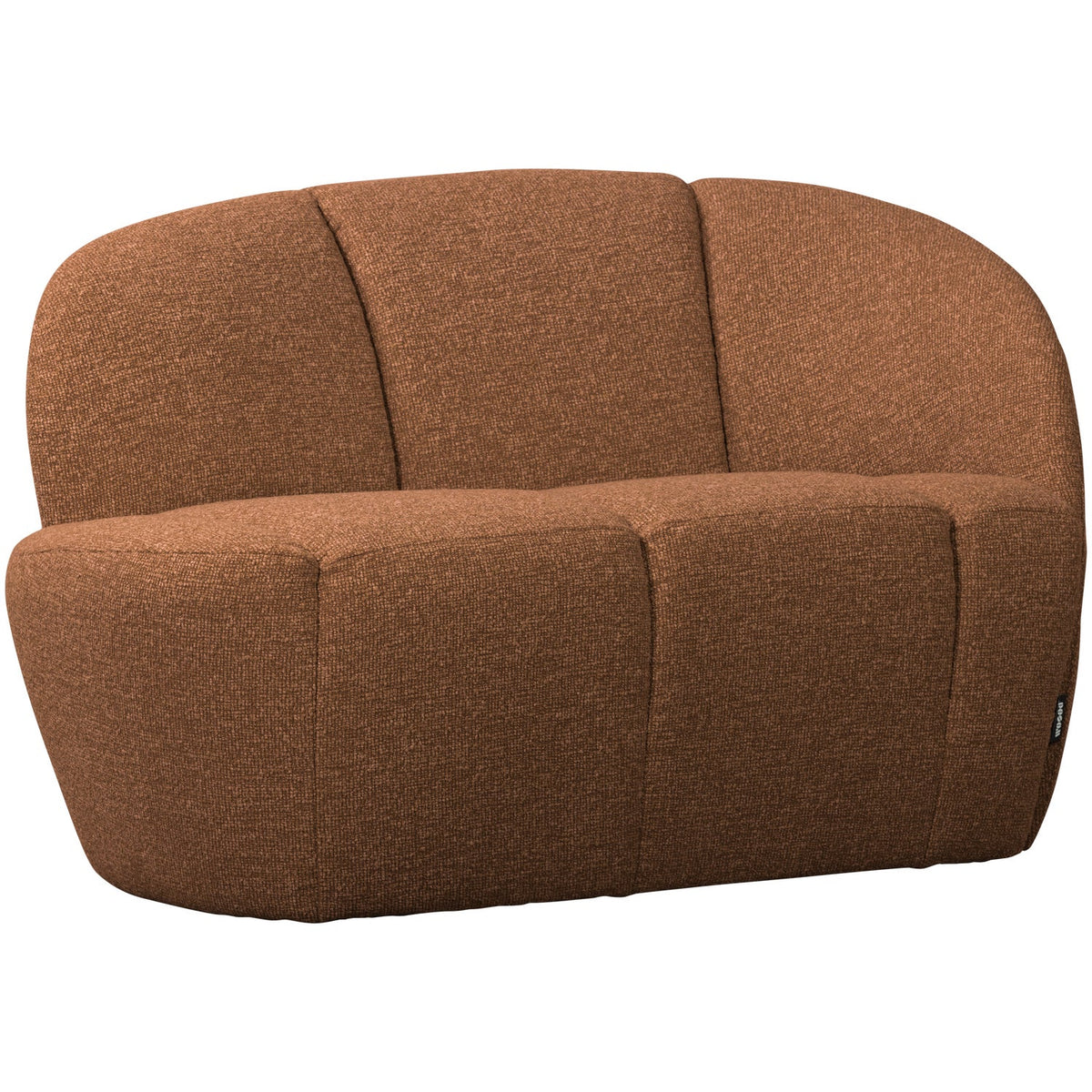 Mojo sófi hægri bouclé rust brown melange