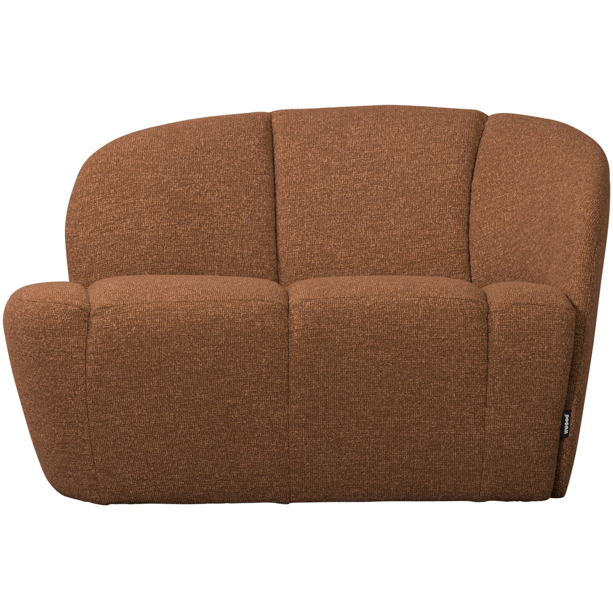 Mojo sófi hægri bouclé rust brown melange