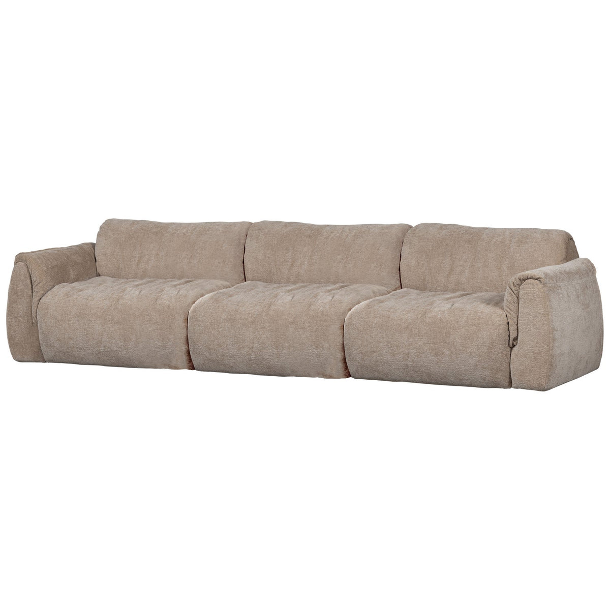 BAGGY 3-SEATER 3D CHENILLE SAND