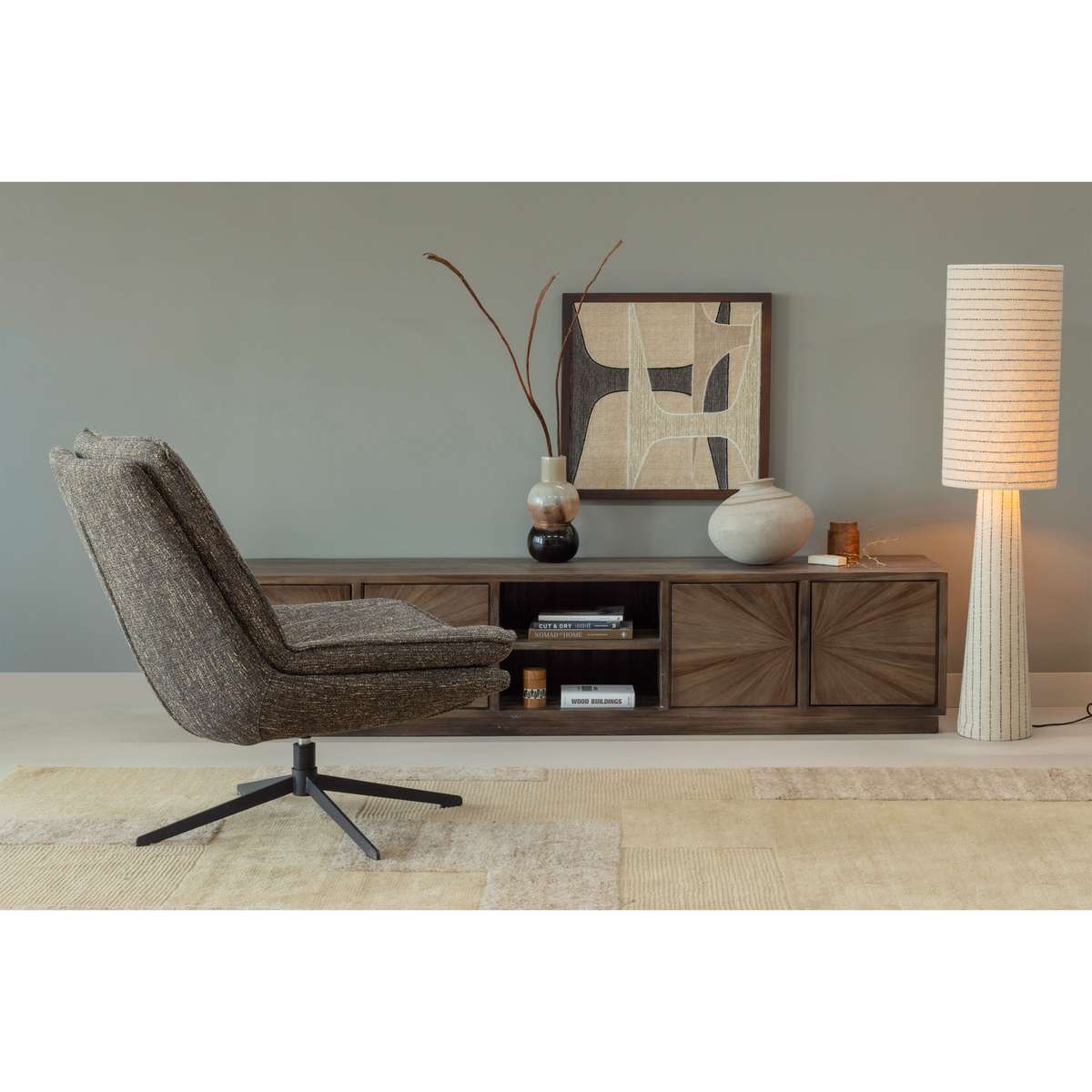 Sun TV skenkur 200cm teak