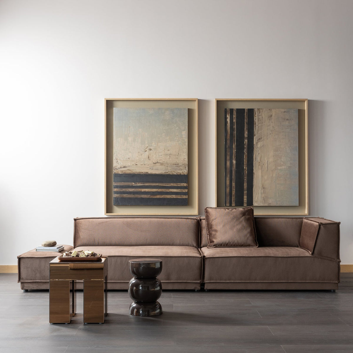 Breno hliðarborð dark brown