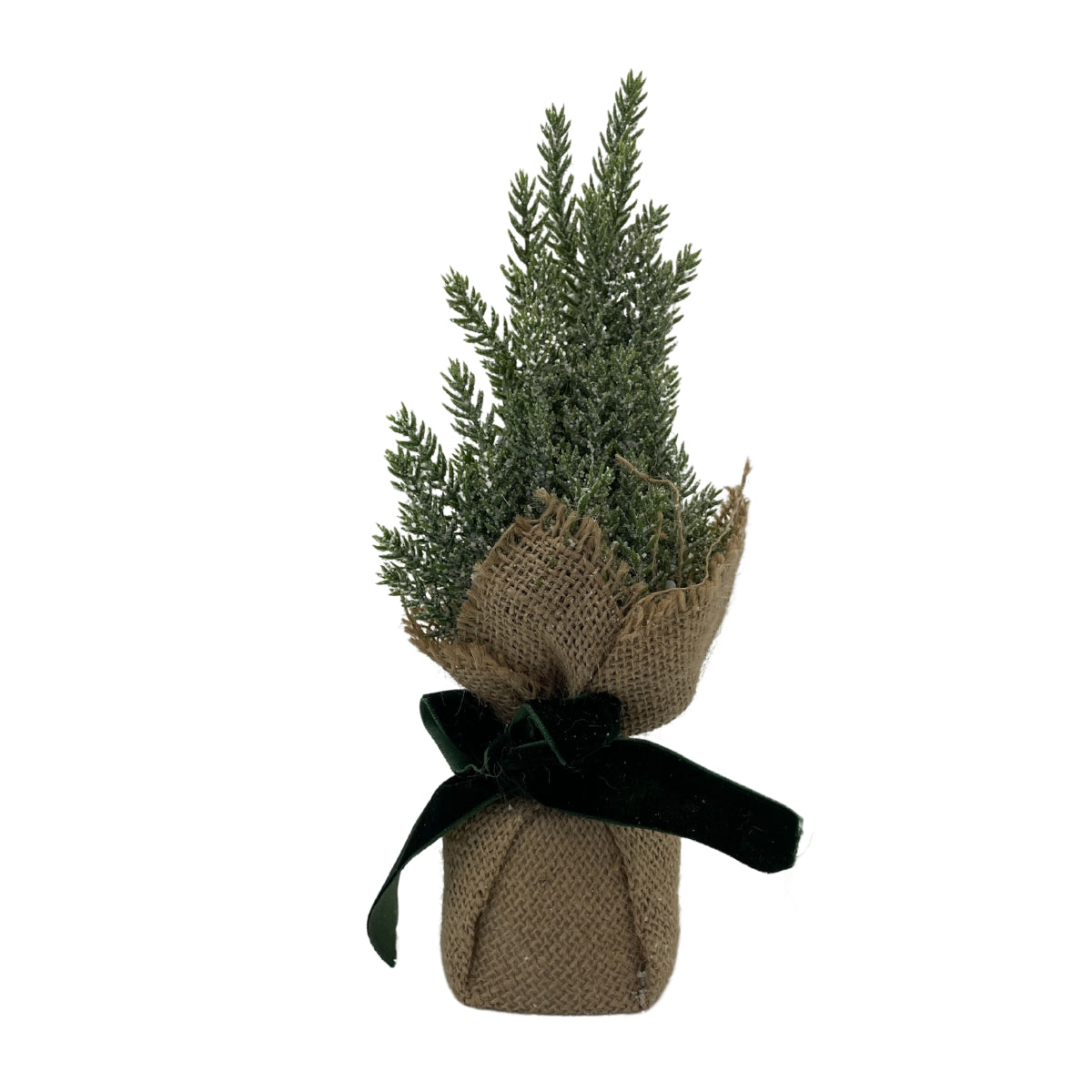 Jólatré með frosti h:21cm m/tau