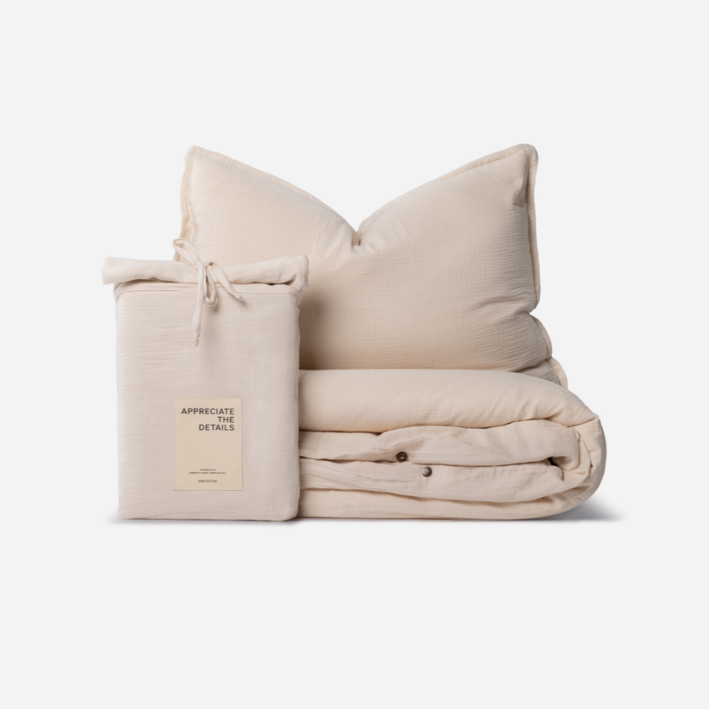 Rúmföt muslin Caramel Macchiato 140x200cm