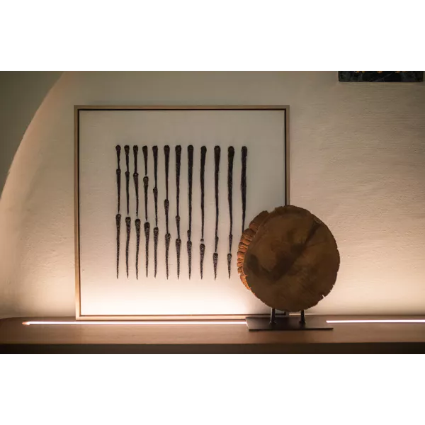 BERGAMO - canvas with frame - linen / md