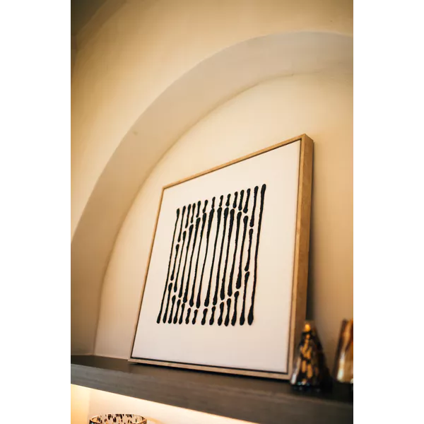 BERGAMO - canvas with frame - linen / md