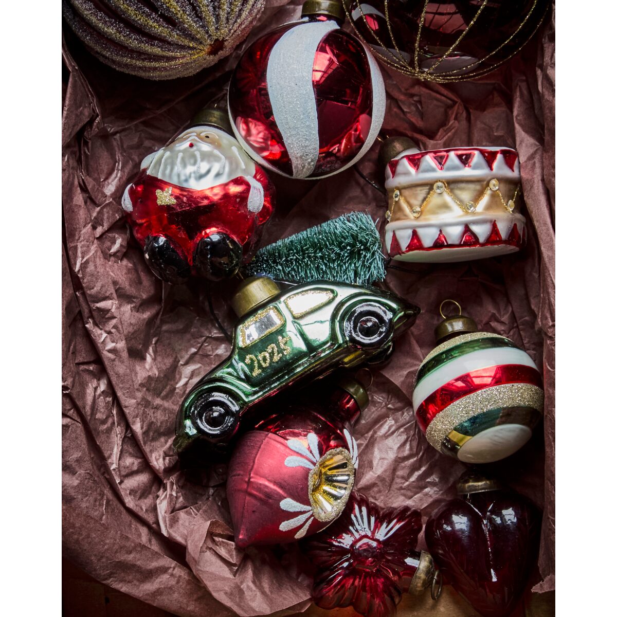 2025 bíll jólaskraut grænn