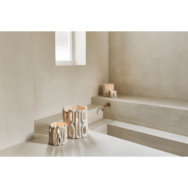 Cadiz kertalugt 22cm white