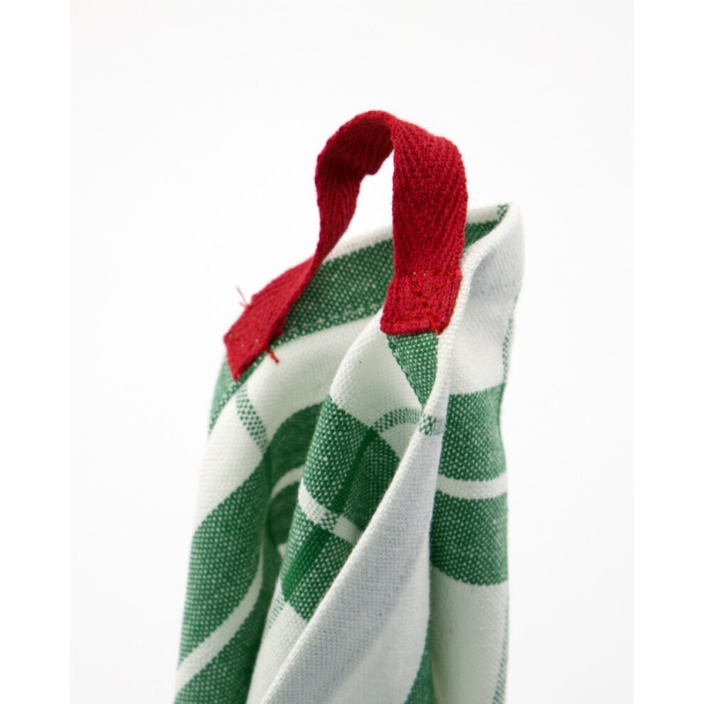 Viskastykki Chef grænar rendur 2 í PK