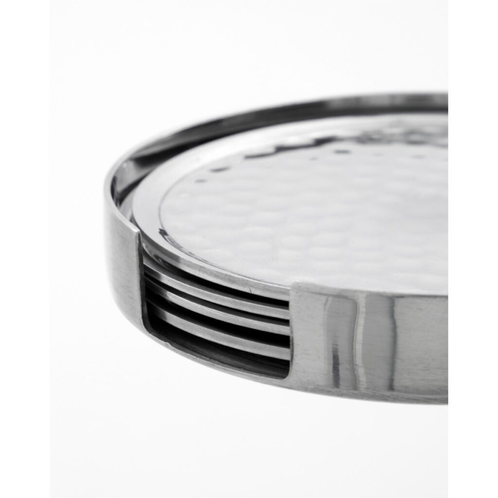 HAMMER - Glasamottur, silfur 4stk