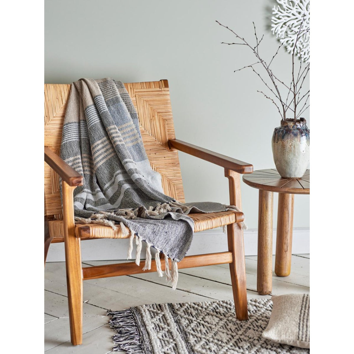 Ferrara teppi blátt