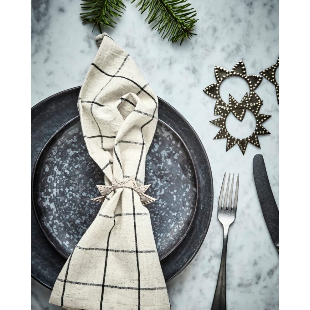 Servíettuhringir antique champagne