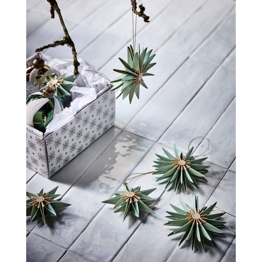 Stari jólaskraut grænt 6stk