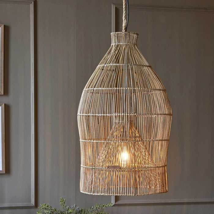 Rustic Rattan loftljós