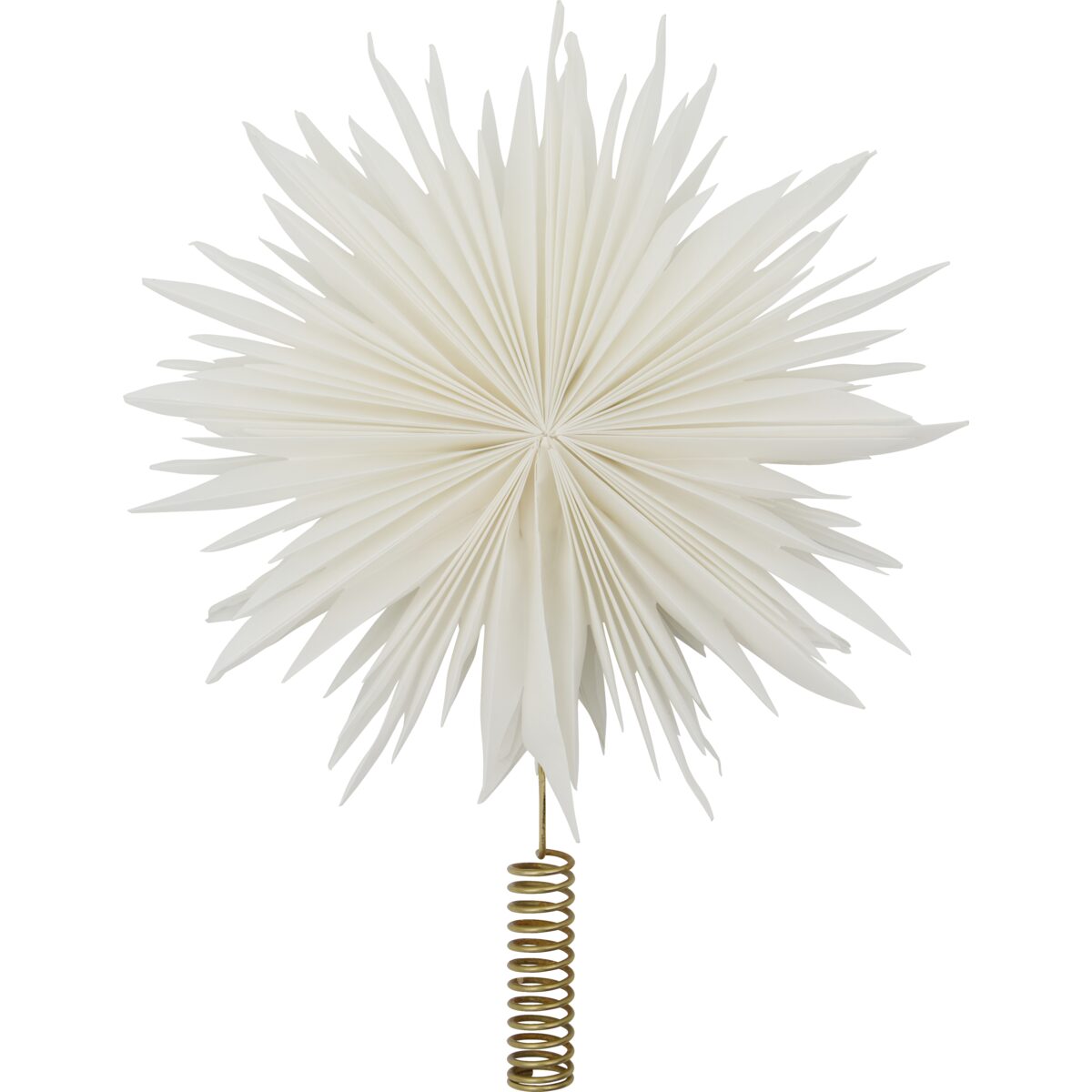 Star jólatréstoppur m/led hvít