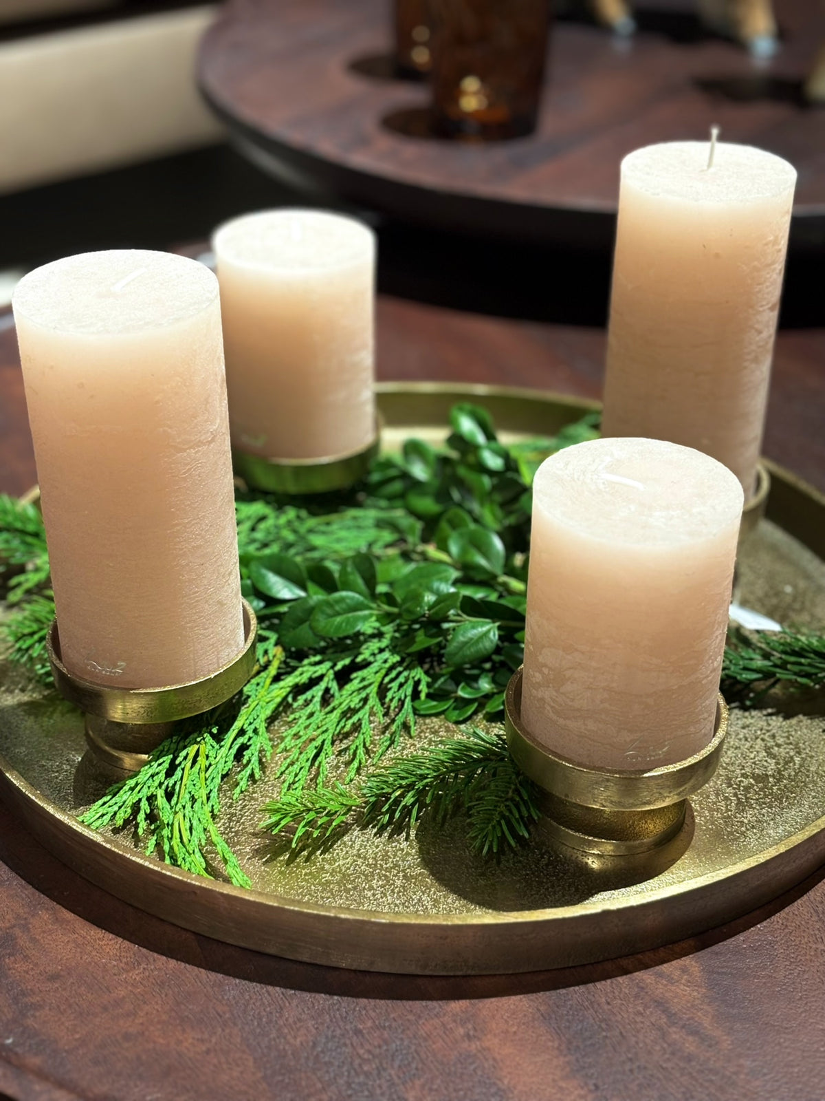 Aðventustjaki gold 40cm