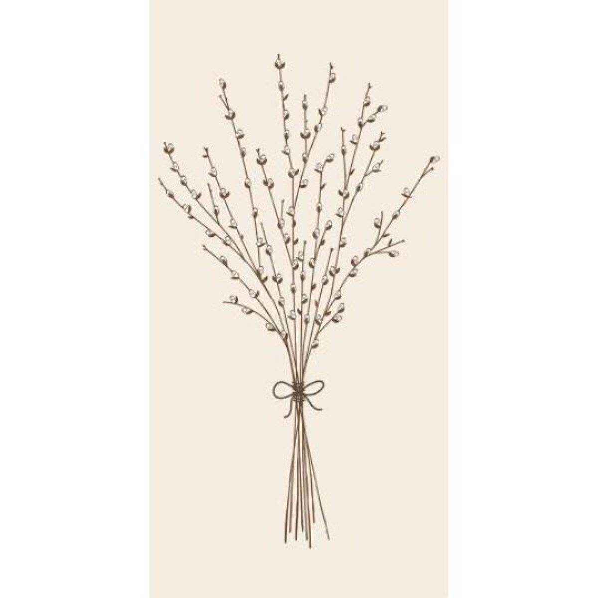 Servíettur willow branches 16stk