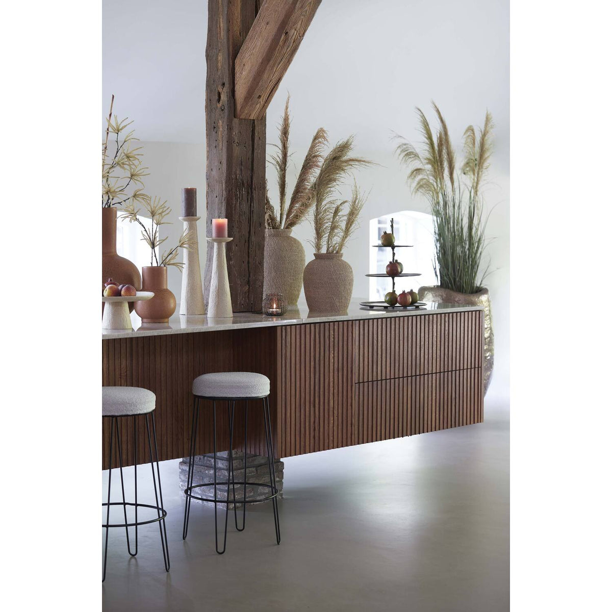 Ota kertastjaki 37cm sand