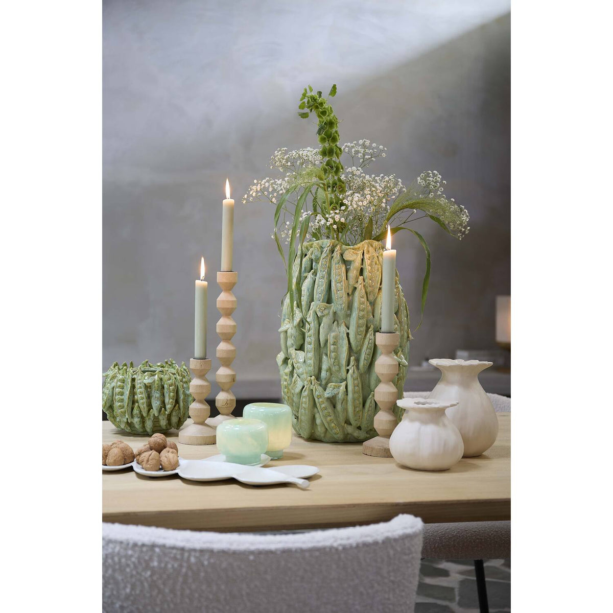 Dozza kertastjaki natural 37cm