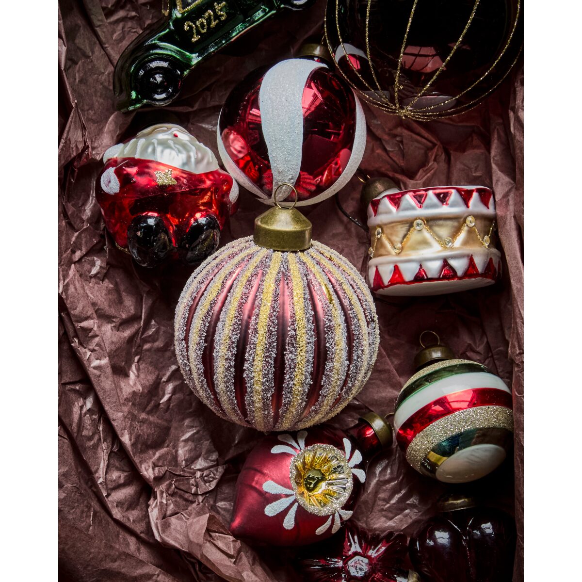 Frost jólakúlur rautt 4stk