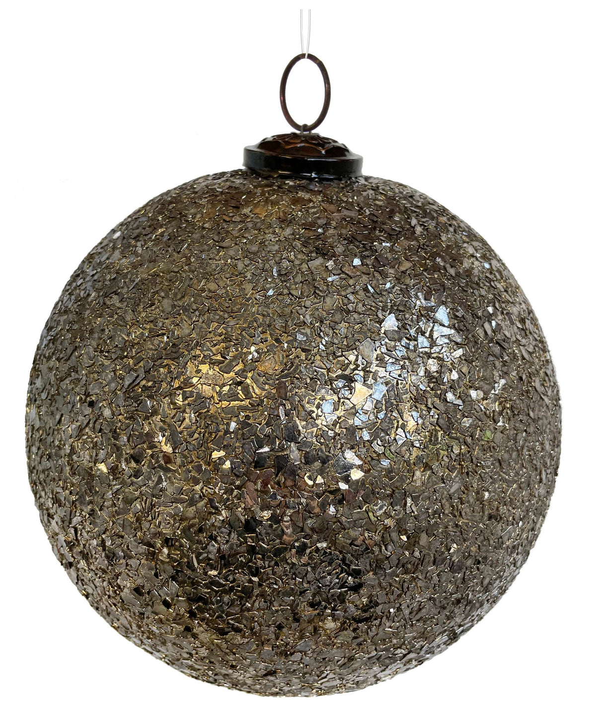 
            Glass ball flakes copper 20cm