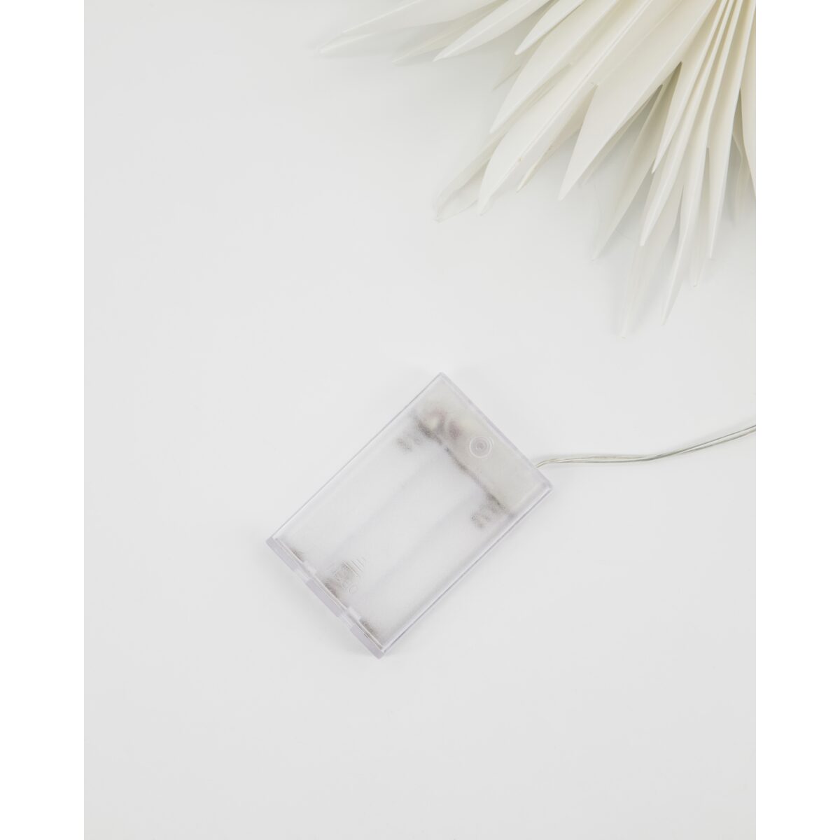 Star jólatréstoppur m/led hvít