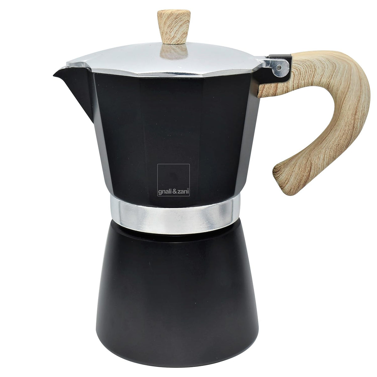 Mokkakanna 6 bollar svört