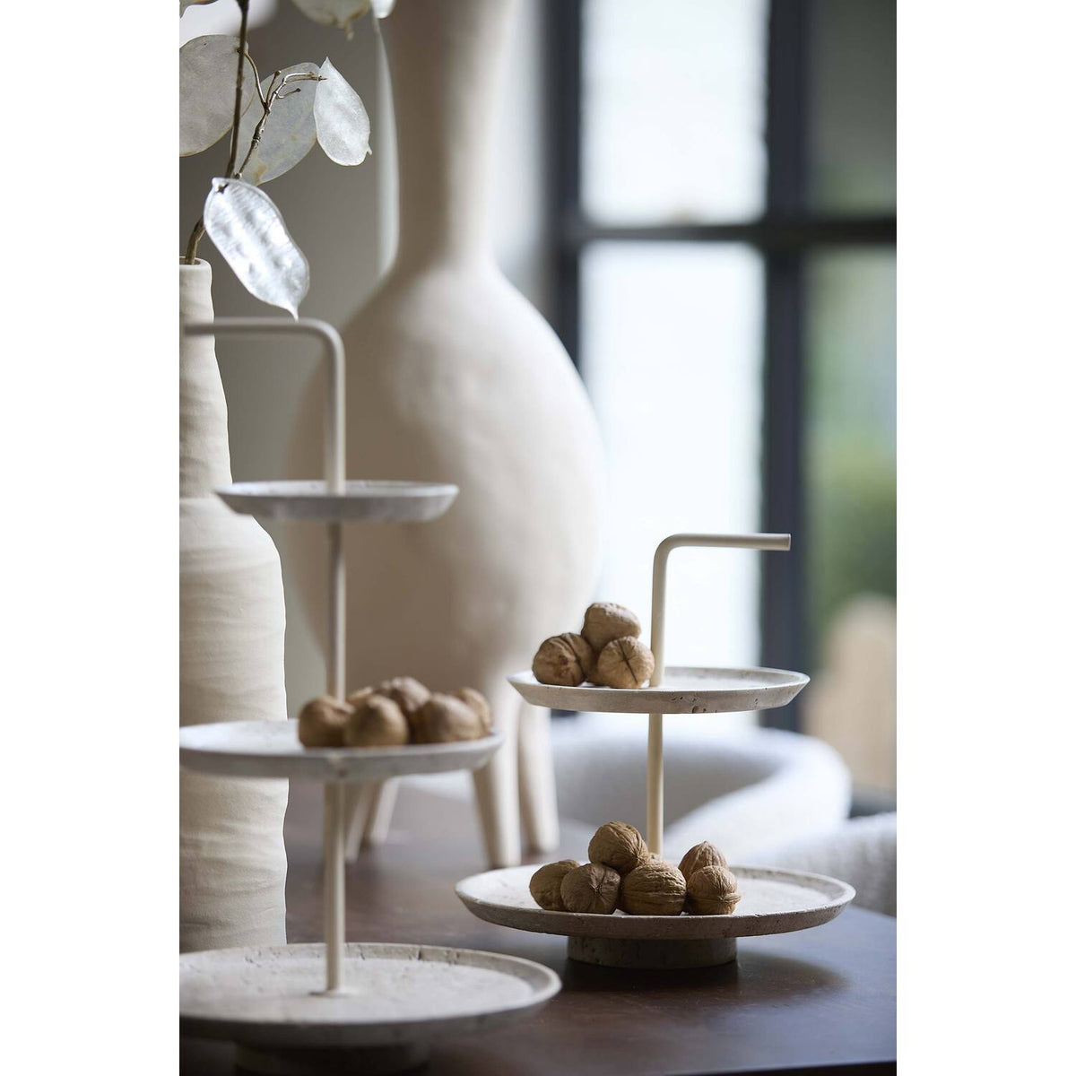 Caglio standur 2 hæðir travertine