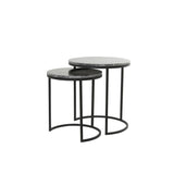 Alfio hliðarborð marble black