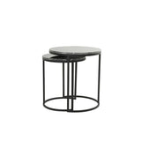 Alfio hliðarborð marble black