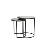Alfio hliðarborð marble black