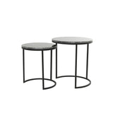 Alfio hliðarborð marble black