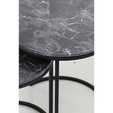 Alfio hliðarborð marble black