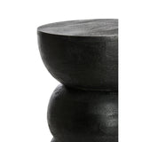 Azalio hliðarborð black Ø35x45 cm