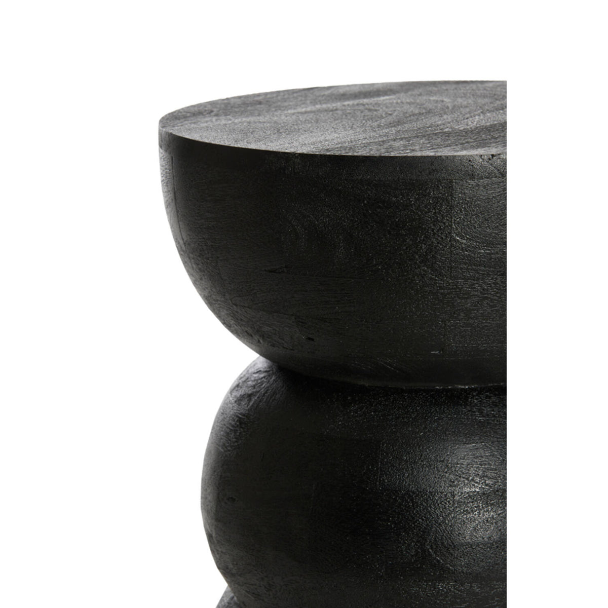 Azalio hliðarborð black Ø35x45 cm