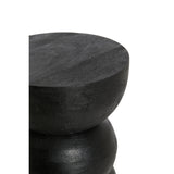 Azalio hliðarborð black Ø35x45 cm