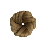 Knot púði velvet caramel 33x33cm
