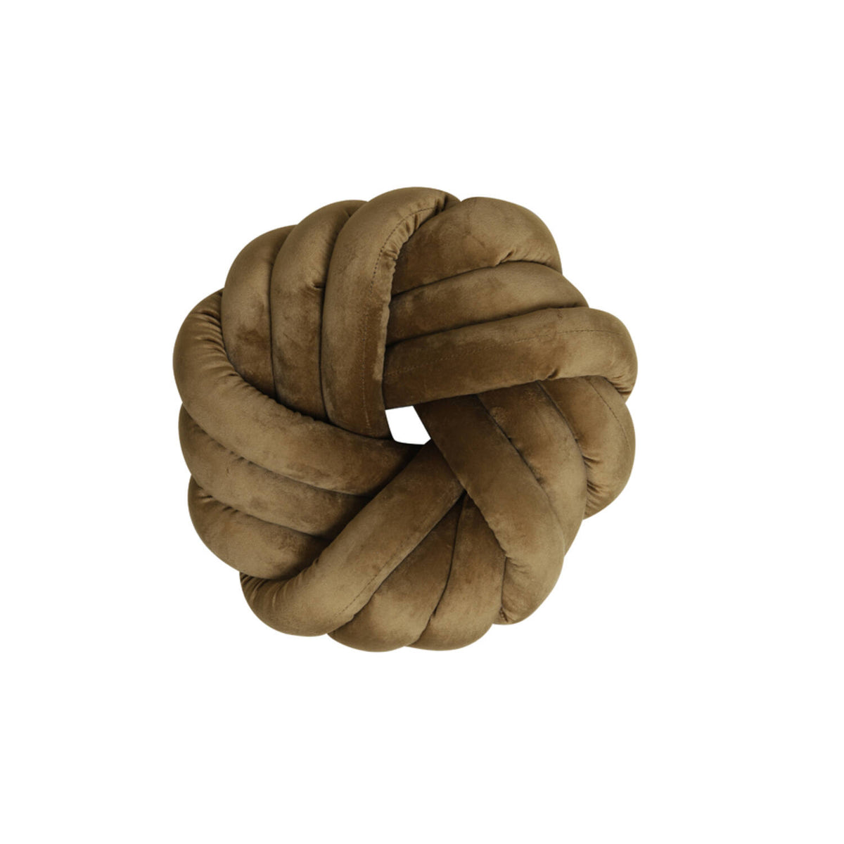 Knot púði velvet caramel 33x33cm