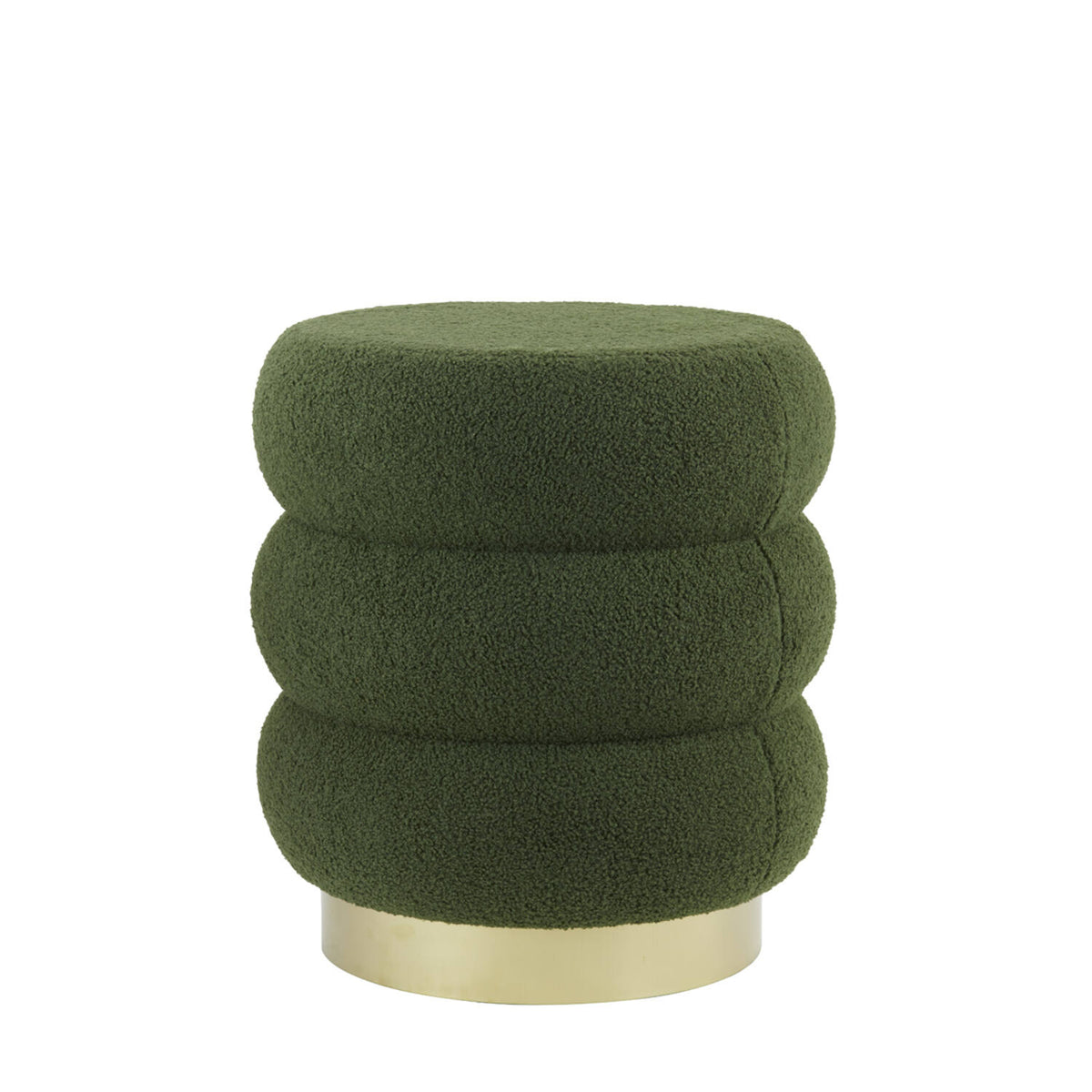 
            Kimi pouf teddy dark olive