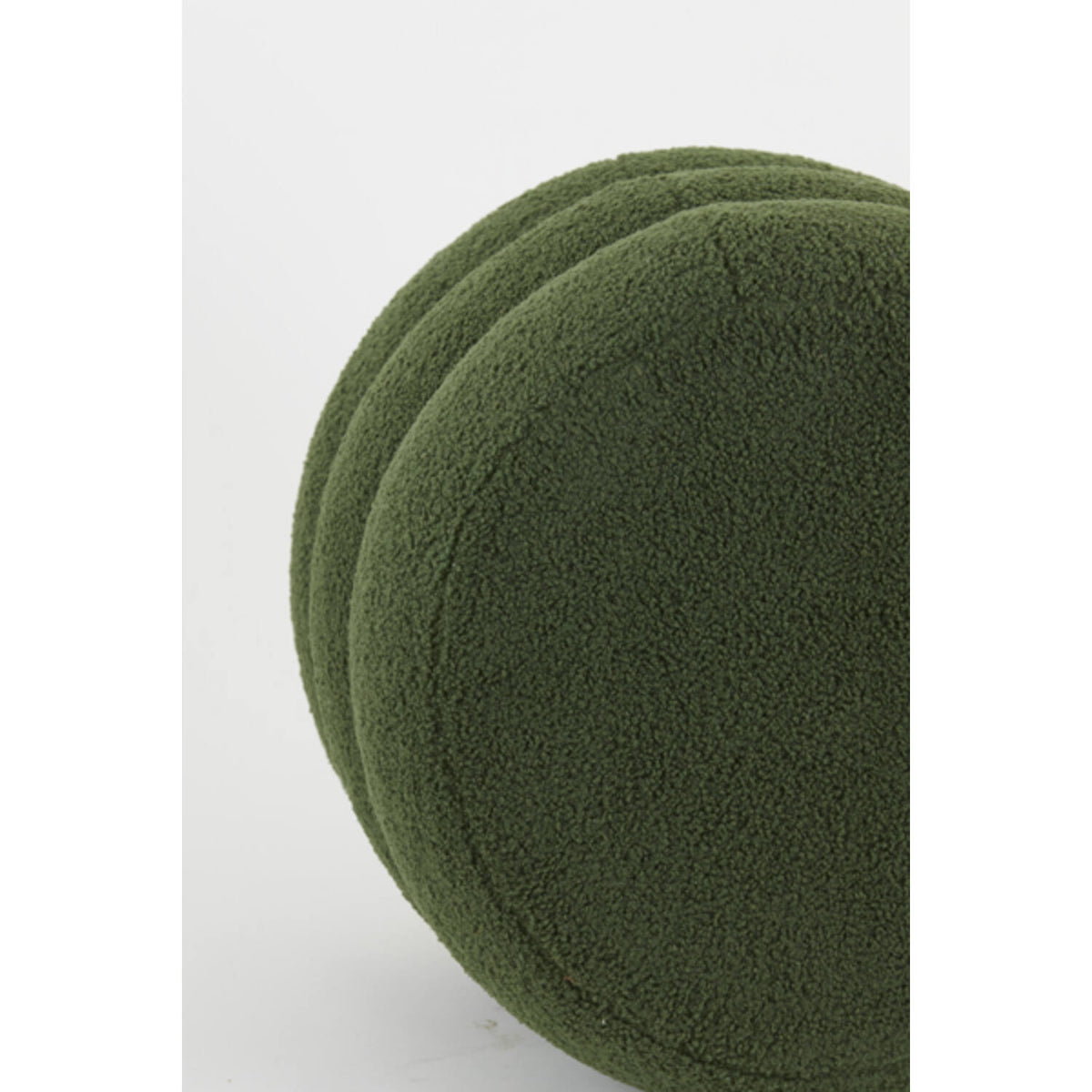 
            Kimi pouf teddy dark olive